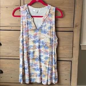 EUC Rose + Olive sleeveless top sz XL